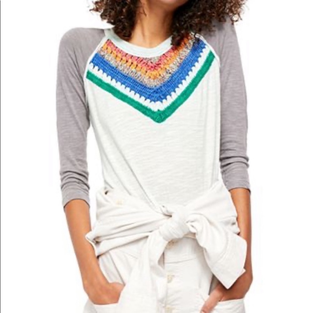 Free People Spring Bound Long sleeve shirt XS